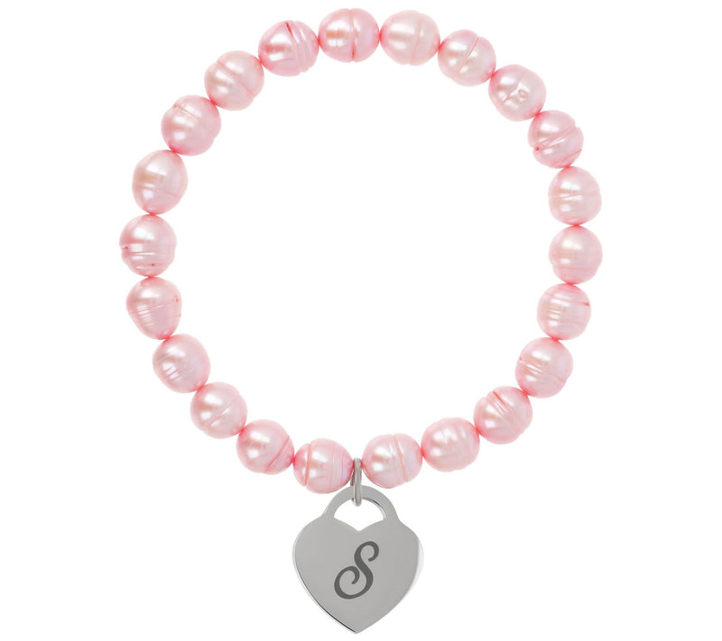 Honora Cultured Pearl Blush Initial Bracelet — View 39