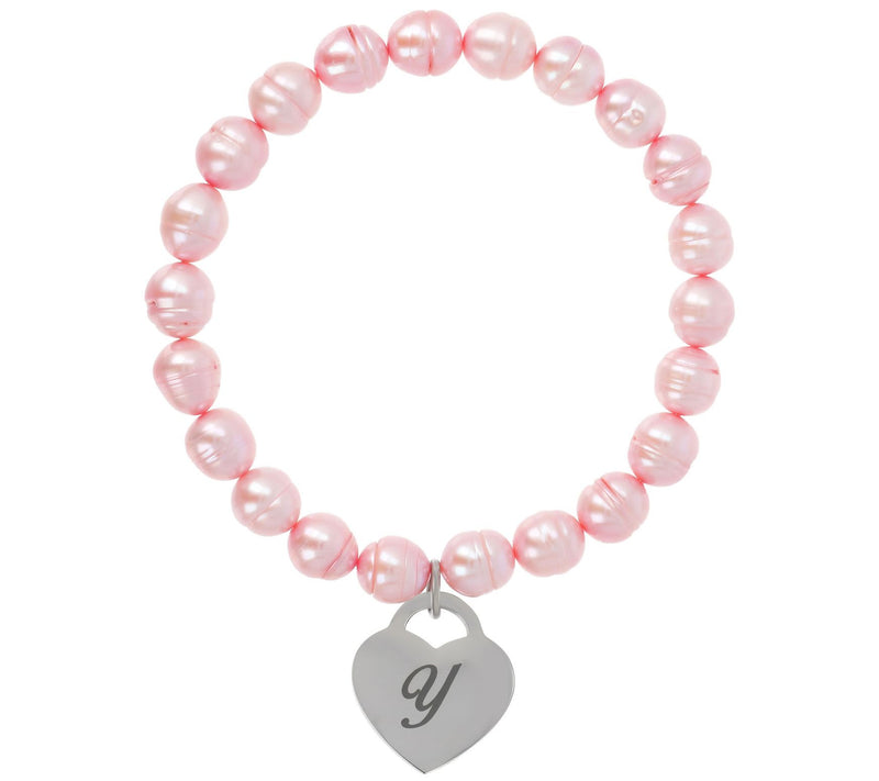 Honora Cultured Pearl Blush Initial Bracelet — View 51