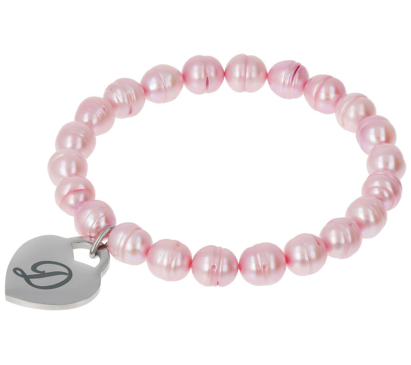 Honora Cultured Pearl Blush Initial Bracelet — View 54