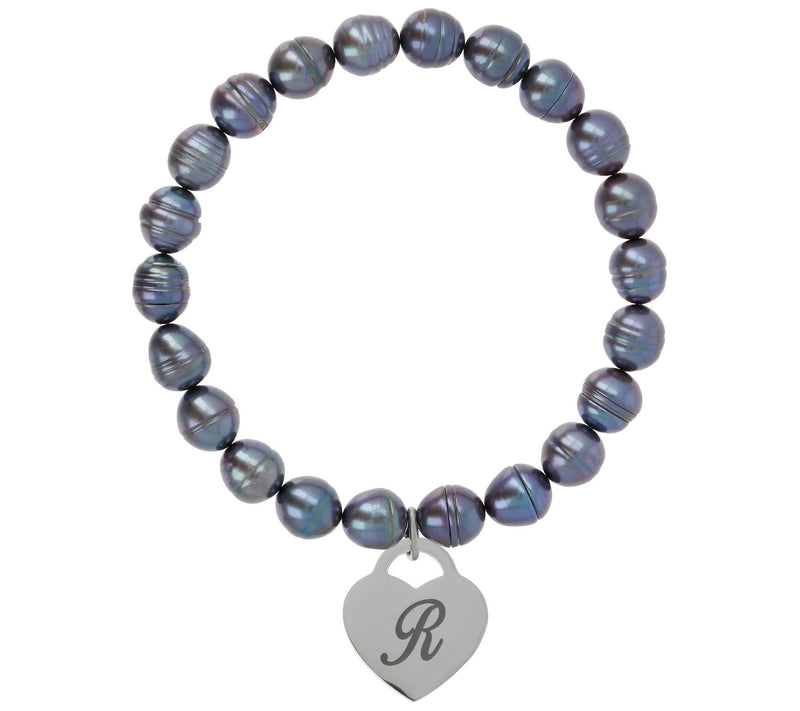 Honora Cultured Pearl Peacock Initial Bracelet — View 37