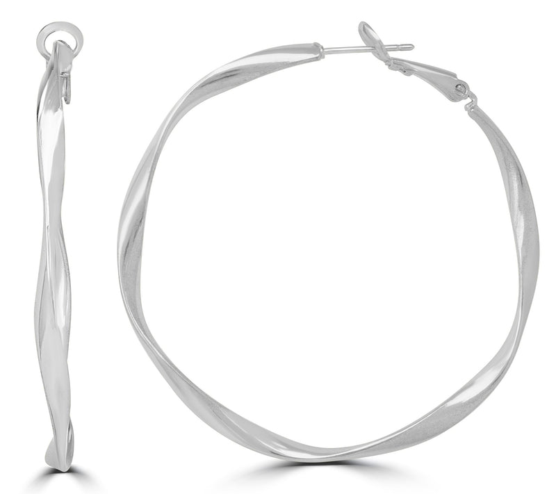 Steel by Design Twisted Hoops — View 4