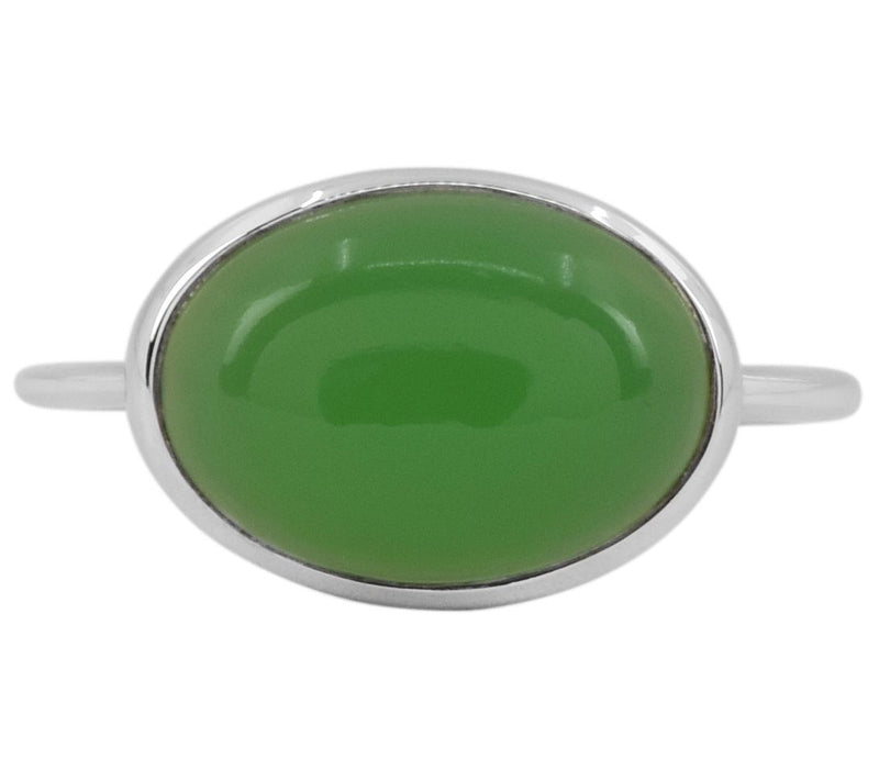 Affinity Gems 4 .65 cttw Chalce dony Bezel Set Ring, Sterling — View 6