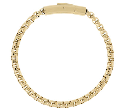 Mistero for Him Men's Round Box Chain Brac elet
