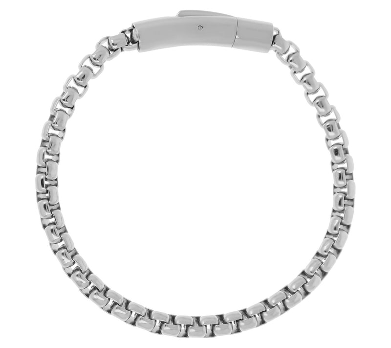 Mistero for Him Men's Round Box Chain Brac elet — View 5