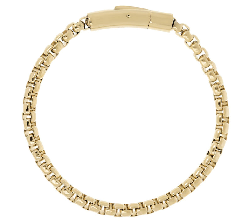 Mistero for Him Men's Round Box Chain Brac elet — View 3