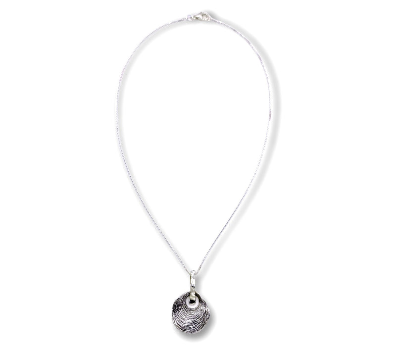 Hagit Sterling Silver Door Knock Pendant w/Chai — View 2