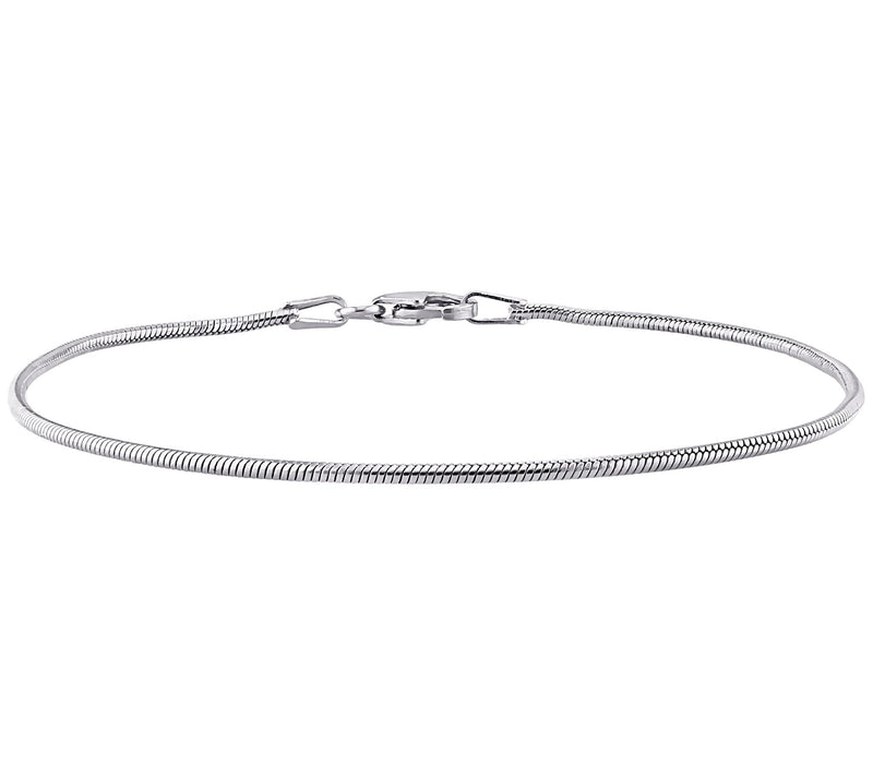 Sterling Silver 1.2 mm Snake Chain Bracelet — Main view