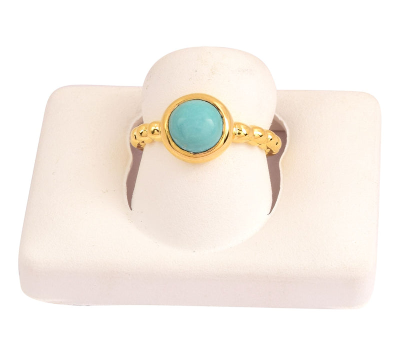Affinity Gems 1.0 cttw Round Turquoise Ring, St rling — View 4