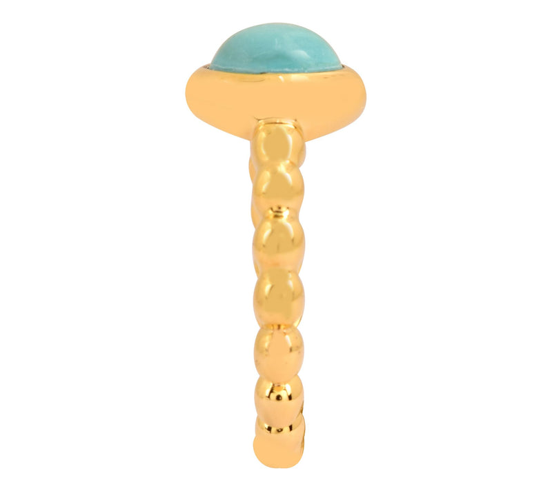 Affinity Gems 1.0 cttw Round Turquoise Ring, St rling — View 7