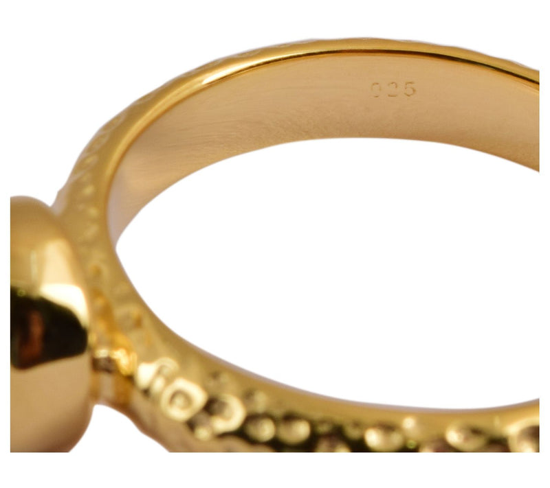 Sterling Drusy Natural Sparkle Bezel-Set Ring — View 6