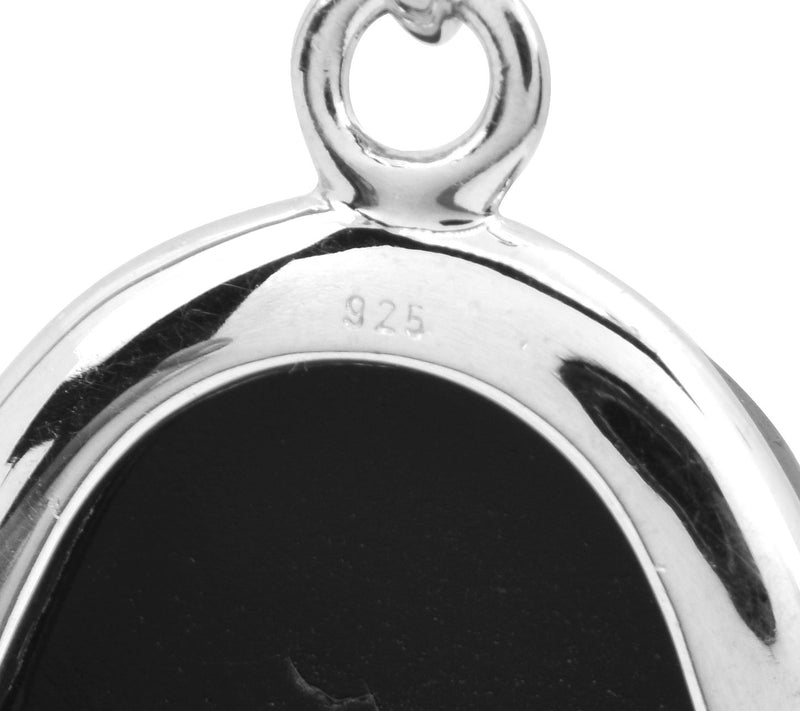 Sterling Silver Pendant w/ Drusy Black Chalcedony — View 5