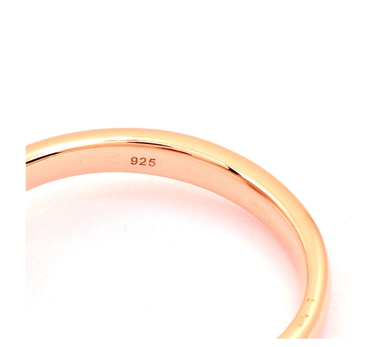 14k Rose Gold Plated Sterling Grey Chalcedony Q uartz Ring — View 5