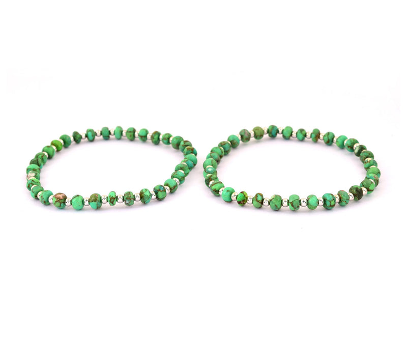 Affinity Gems Turquoise Set of 2 Endless Bracelets, Sterling — View 11