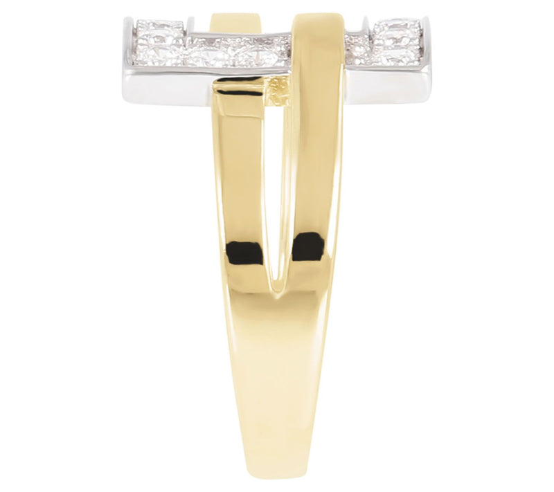 Diamonique 0.45 cttw Fancy Band Ring, Sterling — View 7