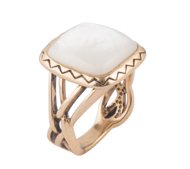 Barse Artisan Crafted Mother-of-Pearl Ring — Main view