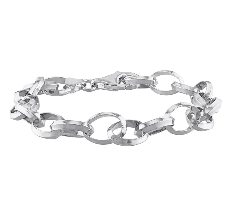 7.5" Rolo Chain Bracelet, Sterling Silver — Main view