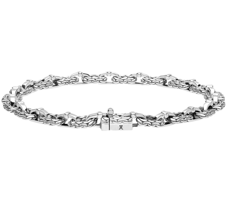 Tiffany Kay Sterling Silver Purl Knit Mini Link Bracelet — View 3