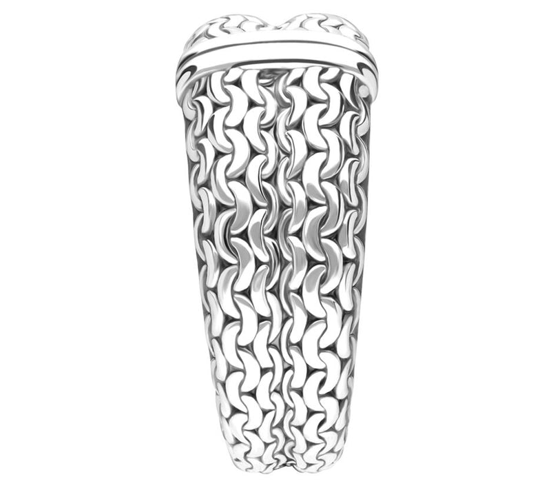 Tiffany Kay Sterling Silver Purl Knit Band Ring — View 3