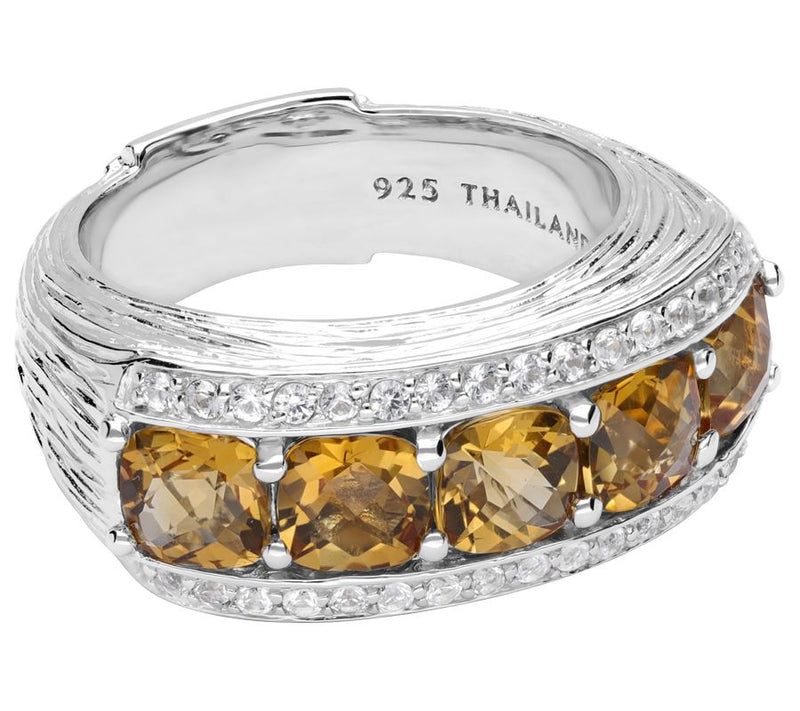 Ariva Sterling Silver Citrine Ring — Main view