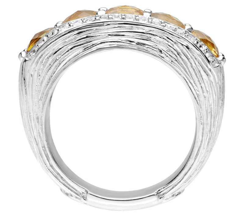 Ariva Sterling Silver Citrine Ring — View 2