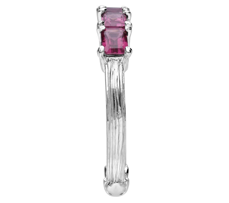 Ariva Sterling Silver Rhodllite Ring — View 3