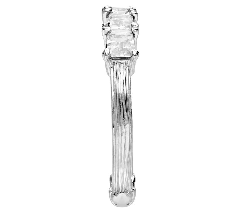 Ariva Sterling Silver White Topaz Ring — View 3