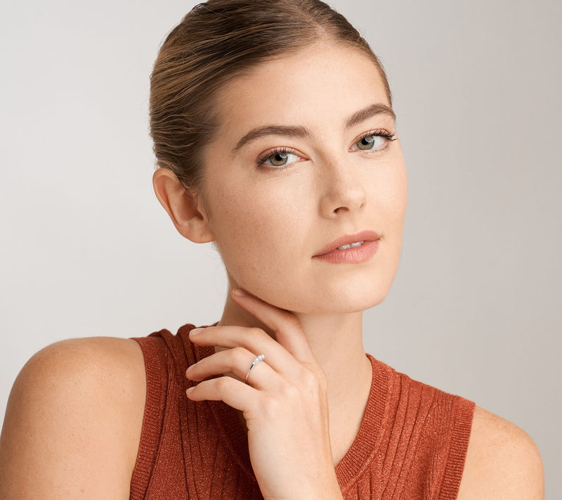 Diamonique Sterling Silver Cultured Freshwaterearl Band — View 4