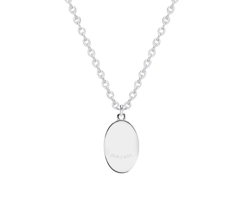 Ariva Sterling Silver Birth Flower Pendant with Chain — View 2