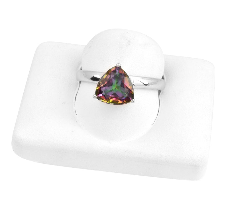Affinity Gems Green Coated Quartz Sterling Silver Ring — Main view