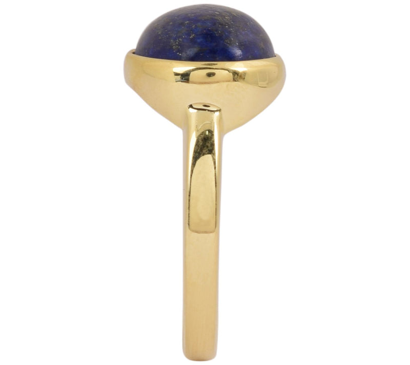 Affinity Gems Gold Plated Sterling Silver Lapis Lazuli Ring — View 8