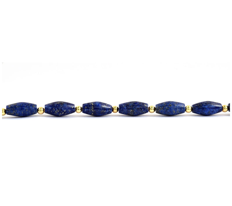 Affinity Gems Sterling Silver Lapis Lazuli Beaded Necklace — View 8