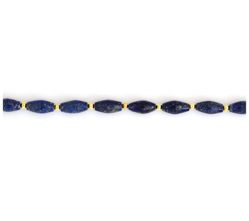 Affinity Gems Sterling Silver Lapis Lazuli Beaded Necklace — View 6