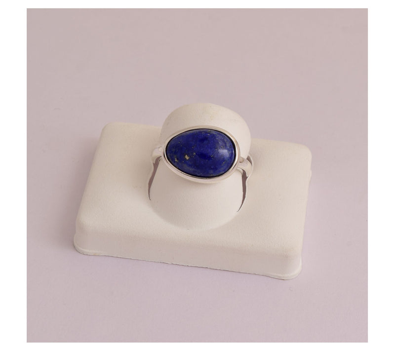 Affinity Gems Sterling Silver Lapis Lazuli Ring — View 4