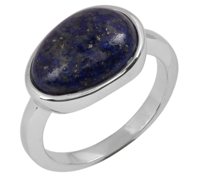 Affinity Gems Sterling Silver Lapis Lazuli Ring — View 3