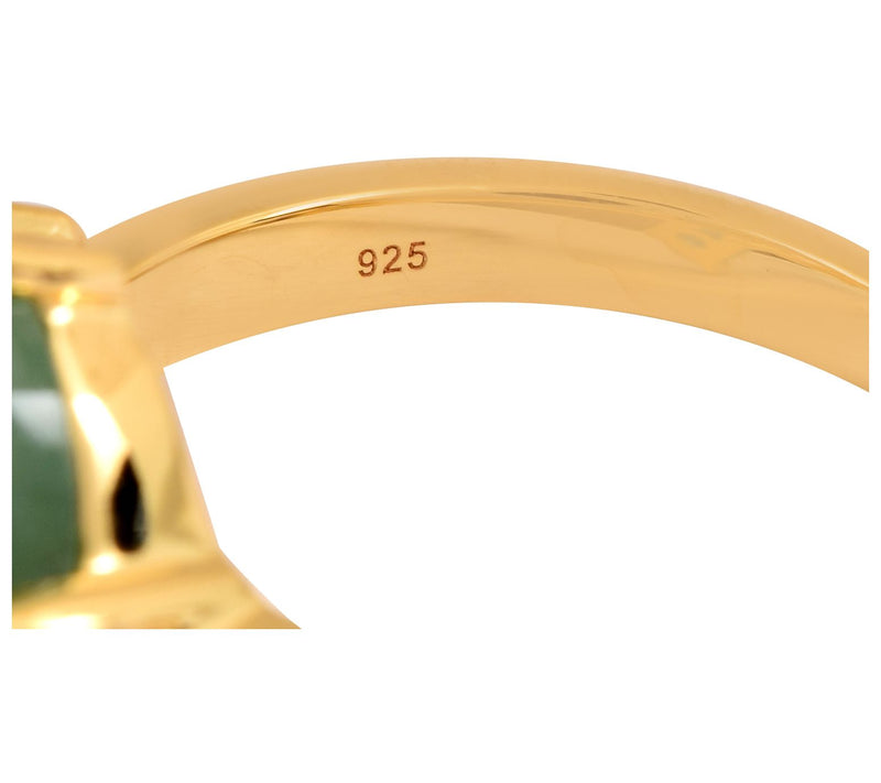 Affinity Gems 14K Gold-Plated Sterling Silver Multi-Stone Ring — View 5