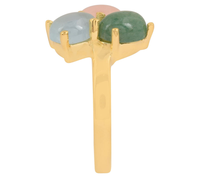 Affinity Gems 14K Gold-Plated Sterling Silver Multi-Stone Ring — View 7