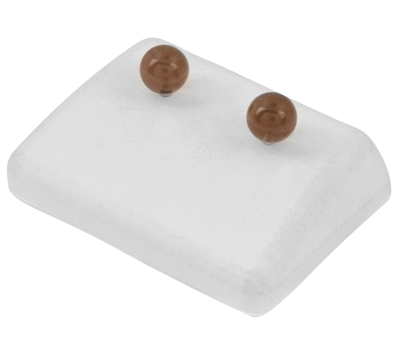 Affinity Gems Sterling Silver Smoky Quartz Stud Earrings — View 7