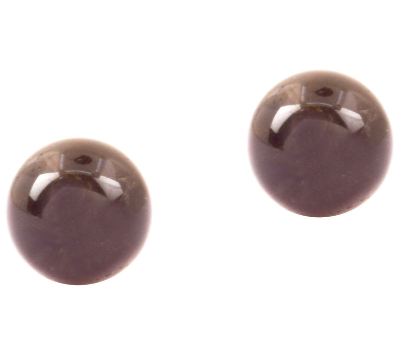 Affinity Gems Sterling Silver Smoky Quartz Stud Earrings — View 4