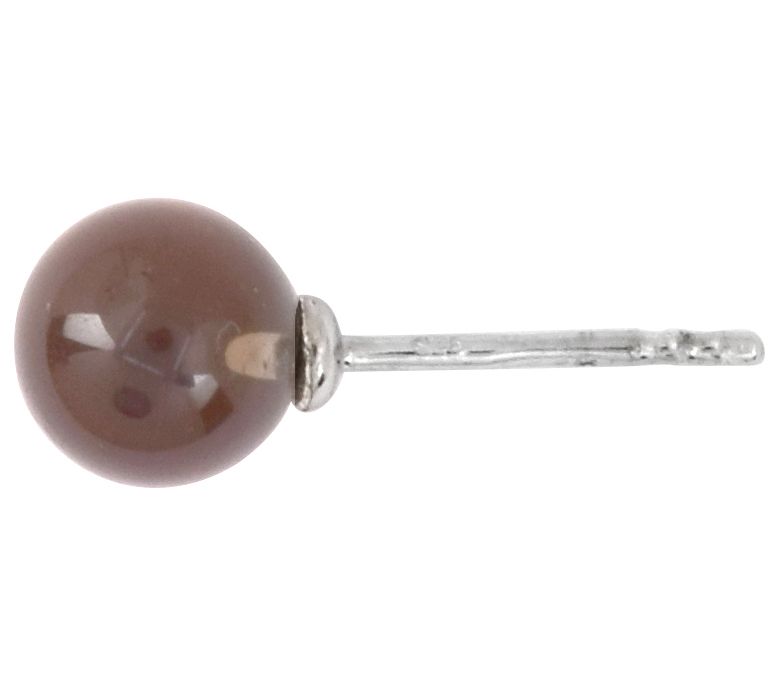 Affinity Gems Sterling Silver Smoky Quartz Stud Earrings — View 5
