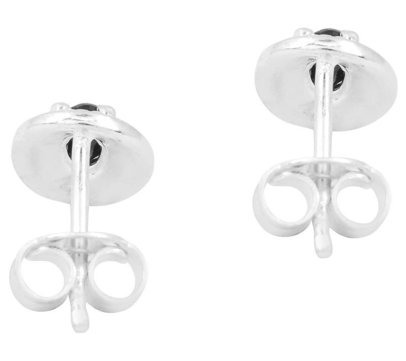 Affinity Gems Sterling Silver Black Spinel StudEarrings — View 7