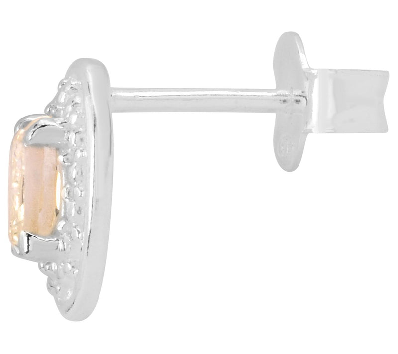 Affinity Gems Sterling Champagne Coated QuartzEarrings — View 6
