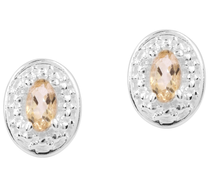 Affinity Gems Sterling Champagne Coated QuartzEarrings — View 4