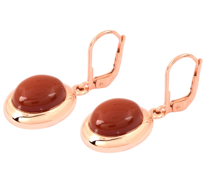 Affinity Gems Chocolate Moon Stone Lever Back Earrings — Main view