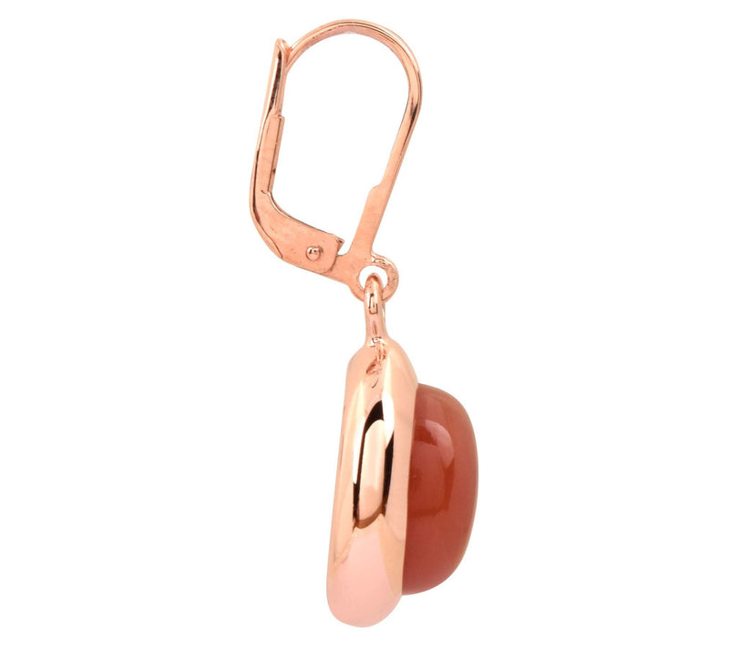 Affinity Gems Chocolate Moon Stone Lever Back Earrings — View 6