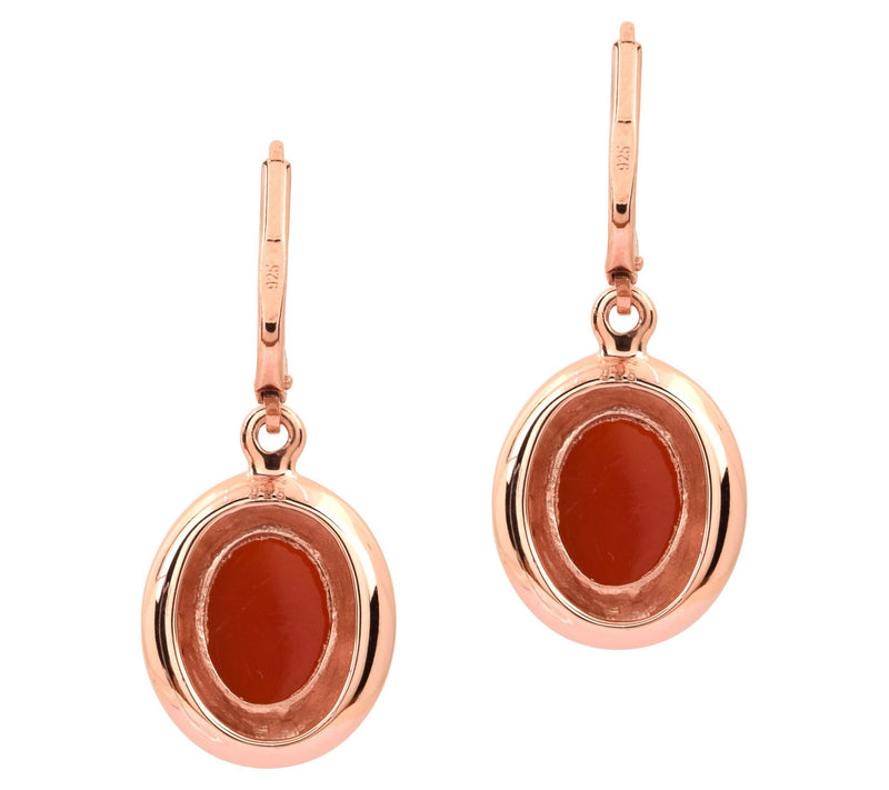 Affinity Gems Chocolate Moon Stone Lever Back Earrings — View 5