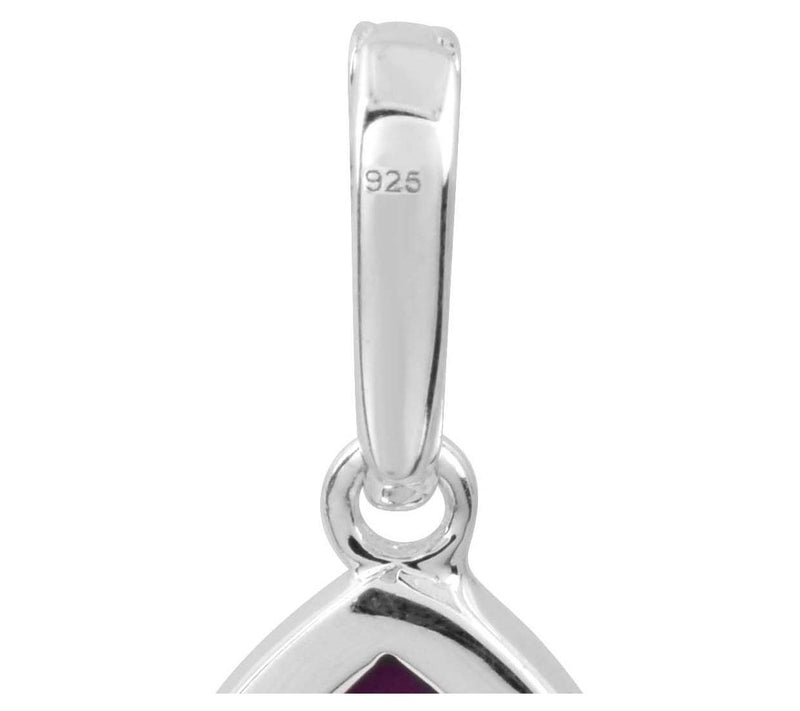 Affinity Gems Sterling Purple Turquoise Gemstone Pendant — View 6
