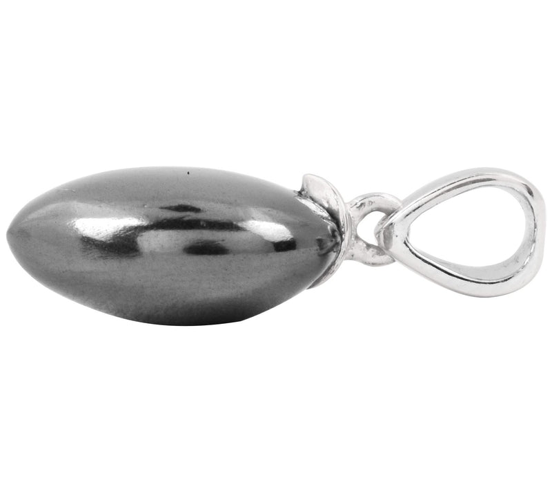 Affinity Gems Sterling Silver Hematite Gemstone Pendant — View 5