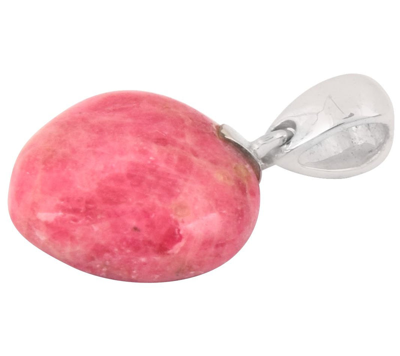 Affinity Gems Sterling Silver Rhodonite Gemstone Pendant — View 3