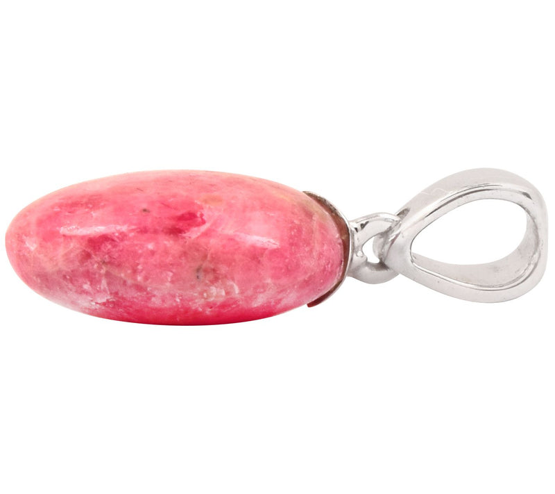 Affinity Gems Sterling Silver Rhodonite Gemstone Pendant — View 5