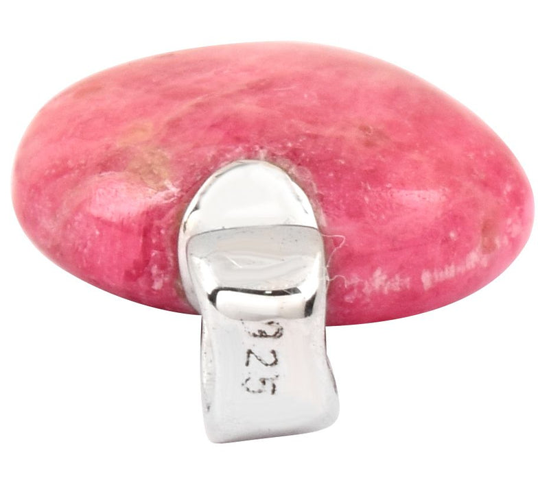 Affinity Gems Sterling Silver Rhodonite Gemstone Pendant — View 6